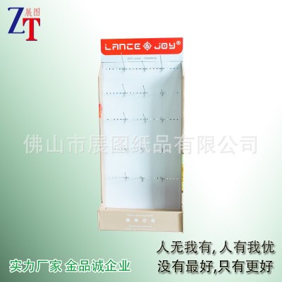 美妆挂勾纸展示架挂勾纸板架子饰品挂钩纸展架超市展会挂 勾纸货架图2