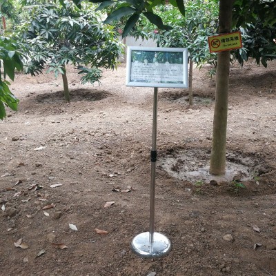 不锈钢立牌指示牌立式导向牌a4广告牌a3水牌展示牌海报架标识牌图5