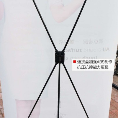 厂家销售 特价弓形展架 特价X架 特价弓形 弓形X架 全黑纤维杆X架图4