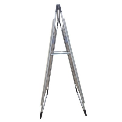 手提海报展示架铝合金KT板架立式折叠地毯广告宣传牌单双面可选