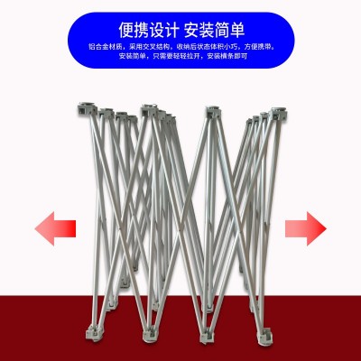 户外加强铁质铝合金拉网展架折叠式广告年会活动背景签名墙展示架图3