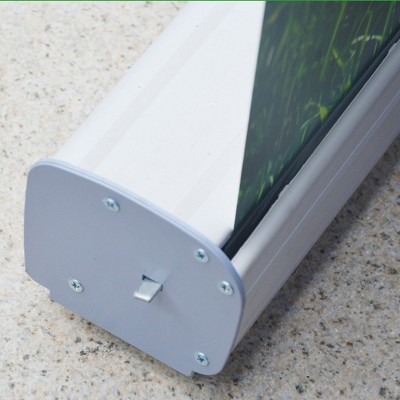 塑钢加强型易拉宝80x200挂画架户内海报架广告牌设计展示架子厂家图3