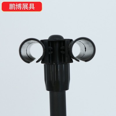 升降铁质三脚架磨砂款三脚架商场立牌展示架婚庆广告展示海报架图3