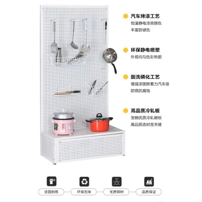 金属展示架牙刷孔板挂架袜子饰品货架饰品服饰头饰超市洞洞板挂钩图5