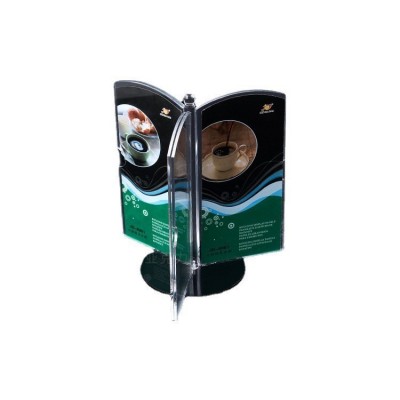 透明亚克力三面六面多面旋转创意台卡展示牌 餐饮菜单广告牌定制图5