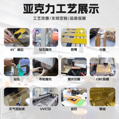 亚克力画框挂墙式摆台悬浮双面创意轻奢裱框半透彩色亚克 力相框图3