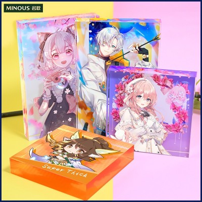 亚克力动漫吧唧砖二次元UV印刷漫画明星精雕水晶亚克力 立牌定制图4