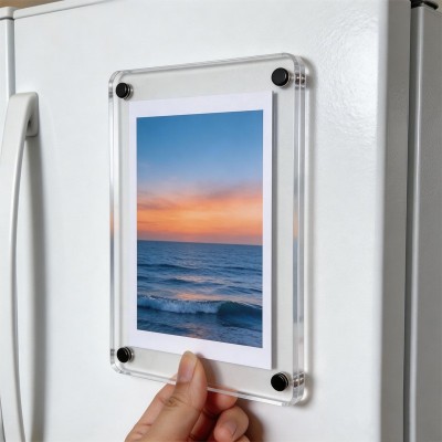 亚克力磁吸相框冰箱贴1寸强磁相框卡砖高清双面拍立得胶 片展示框图4