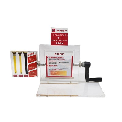 润滑油展示台机油演示架油质密度检测对比器亚克力透明油样对比仪图5