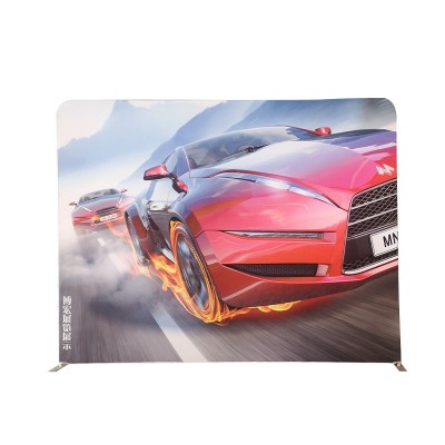 快幕秀展架背景签到板商场广告展示架铝型材布画面厂kt板 广告牌图4