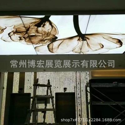 工厂定制卡布灯箱商场地铁发光展架热升华布画面展示商务图2