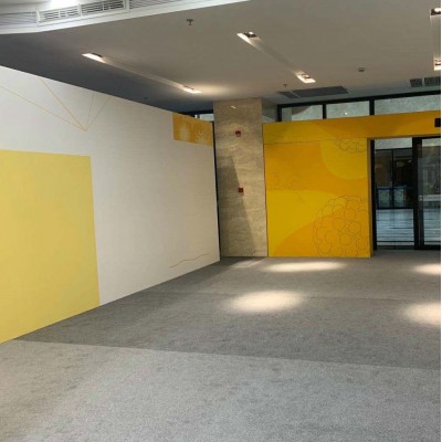 工厂供应热升华阻燃单弹经编布配套画面遮光全快装全投影全高清图5