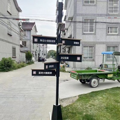 户外指路牌景区广告立牌多方向指示牌房产路标方向牌分流 导向牌图5