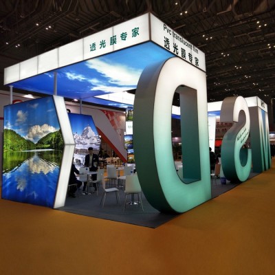 展台设计制作搭建会展中心展馆铝合金特装展位商场快展巡展促销台图2