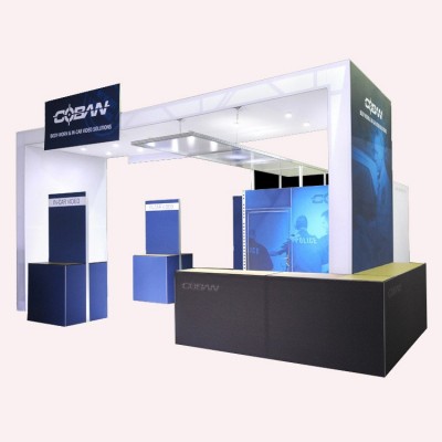 展台设计制作搭建会展中心展馆铝合金特装展位商场快展巡展促销台图5