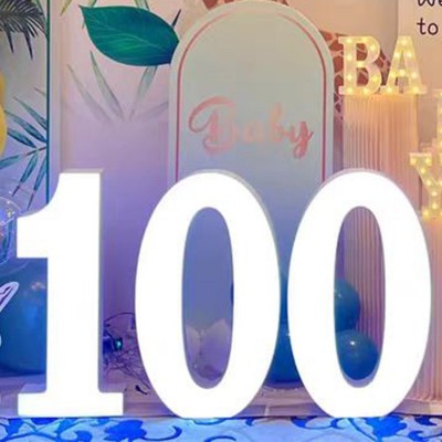 MARRYME求婚灯LOVE英文字母灯led霓虹灯10岁生日数字灯520发光字图2