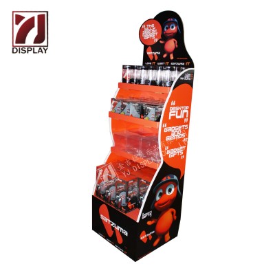 供应纸展示架定制 食品促销纸陈列架 超市商场纸制展示架 纸货架图5