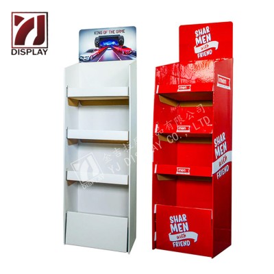 供应纸展示架定制 食品促销纸陈列架 超市商场纸制展示架 纸货架图3