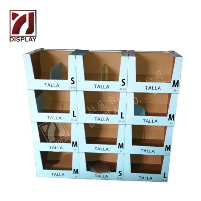 落地式瓦楞纸展示架工厂促销可加工定制PDQ堆盒纸板层盒架可折叠图2