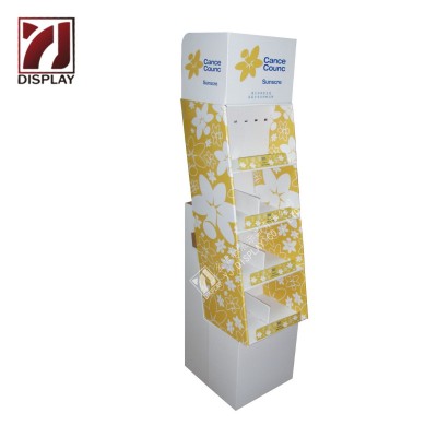 落地式瓦楞纸展示架工厂促销可加工定制PDQ堆盒纸板层盒架可折叠图3