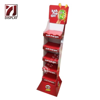 落地式瓦楞纸展示架工厂促销可加工定制PDQ堆盒纸板层盒架可折叠图4