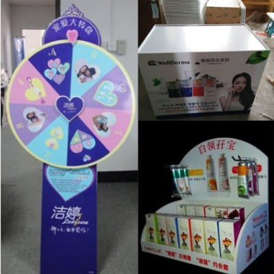 工厂定制PVC安迪板雪弗板展示架 台面药品陈列PVC展示盒超市食品图3