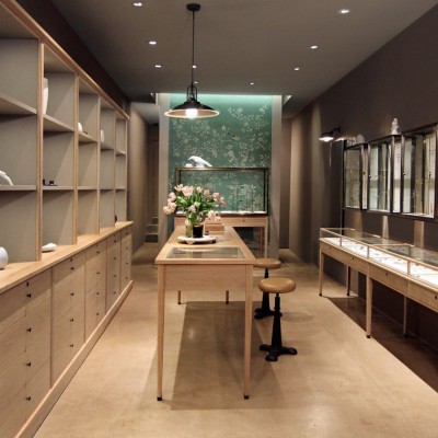 钢化玻璃展柜供应珠宝玉器展示柜商场阻燃板珠宝展柜不锈钢展示柜图4