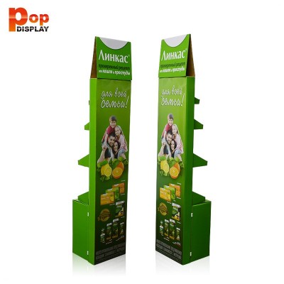 专业定制药店超市药品直立纸货架 手机配件促销直立纸展示架图3