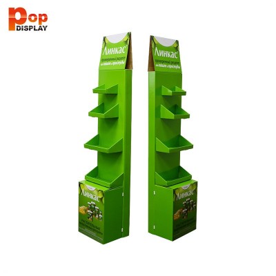 专业定制药店超市药品直立纸货架 手机配件促销直立纸展示架图2