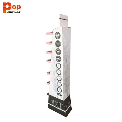 东莞厂家供应口红落地纸货架 多层合口红纸展示架 化妆品纸展架图3