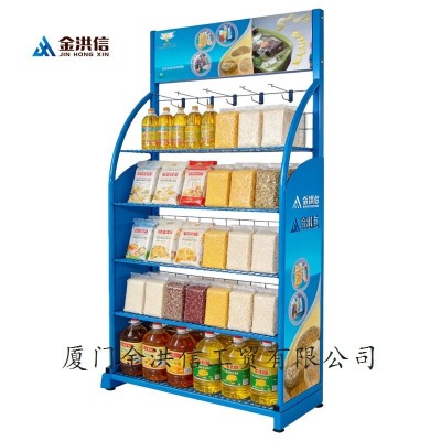 挂面陈列架金属立式展架子龙须面手工面干货收纳摆放架展示架厂家图4