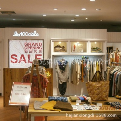 服装展示柜商用轻奢挂衣架女装店落地陈列柜服装店多层展示架