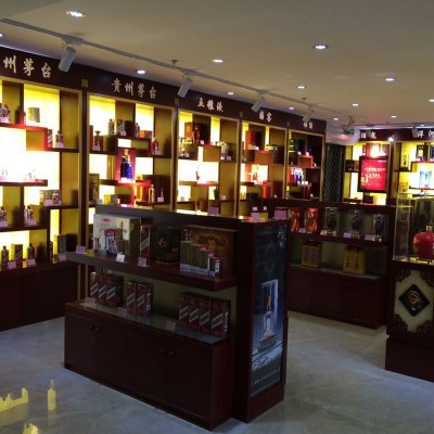 新中式实木酒柜北京客厅玄关柜酒品展示柜定 制清吧烟酒店陈列柜图2