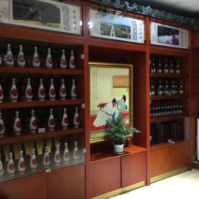 新中式实木酒柜北京客厅玄关柜酒品展示柜定 制清吧烟酒店陈列柜图4