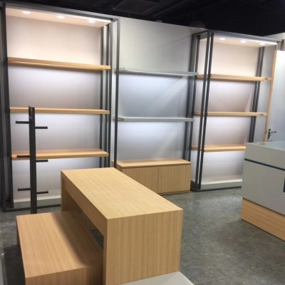 商用实体店室内展示柜化妆品美容院产品货架收纳图2