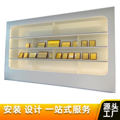 产品专利奖品奖牌奖杯荣誉证书展示柜公司企业证书柜子展厅展示架图5