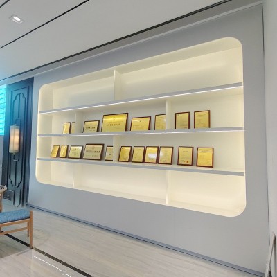 产品专利奖品奖牌奖杯荣誉证书展示柜公司企业证书柜子展厅展示架图4