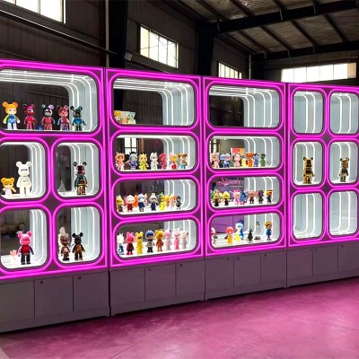 手办展示柜产品陈列柜定制潮玩店礼品展示柜电玩城展柜手办陈列柜图4