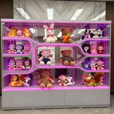 手办展示柜产品陈列柜定制潮玩店礼品展示柜电玩城展柜手办陈列柜图3