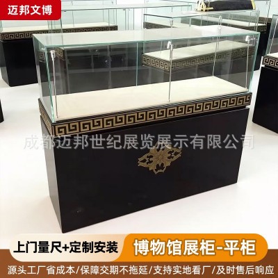 四川博物馆展柜厂家钢制玻璃独立柜纪念馆文献古董标本陶瓷陈列柜