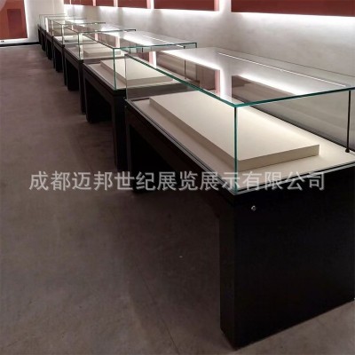 四川古董文物展示柜博物馆展柜独立柜珠宝玻璃柜台玉器陈列柜定制图3
