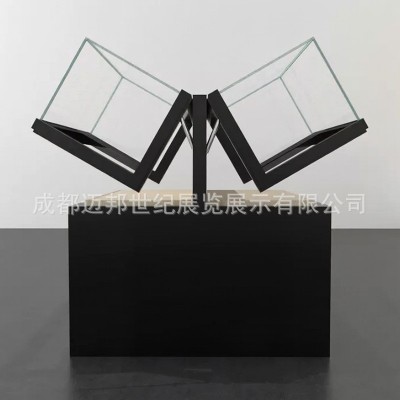 四川博物馆展柜厂家钢制玻璃独立柜纪念馆文献古董标本陶瓷陈列柜图4