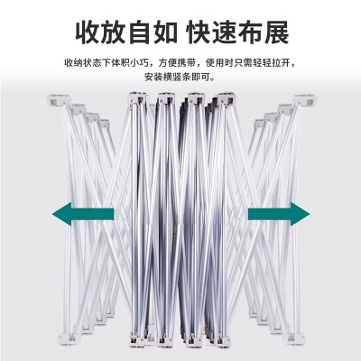 铁质拉网展架周年庆典折叠桁架活动签到墙展示架经编布支架定 制图2