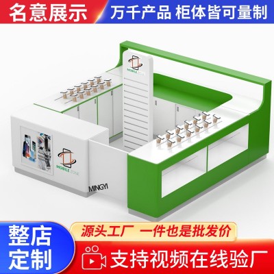 专属设计法式风精致雕花高端质感稳固耐用全店定制高端眼镜 展示柜