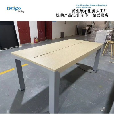 大疆展示台无人机体验桌机机演示桌电脑展示柜中岛桌厂家定制展柜图2