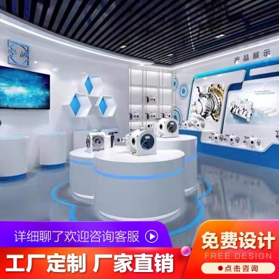 厂家直销直播圆形创意展示台科技感展厅展柜发光数码产品 烤漆中岛图2