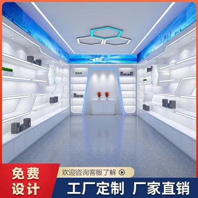 展厅烤漆展柜厂家化妆品展厅展示柜电子产品展柜样品企业 展厅展柜