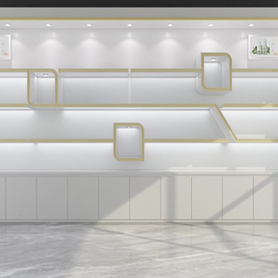 厂家直销木制烤漆展示柜化妆品公司展厅样品陈列柜直播包 包货柜图4