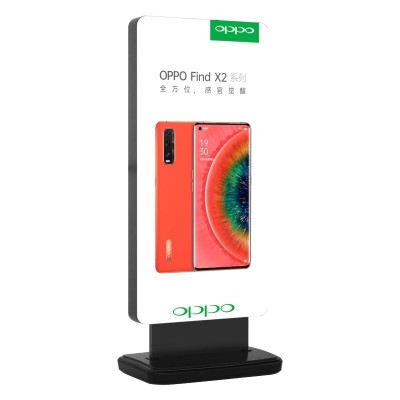 移动灯箱广告牌立式双面卡布发光展示牌店铺商用LED可移 动灯箱图3