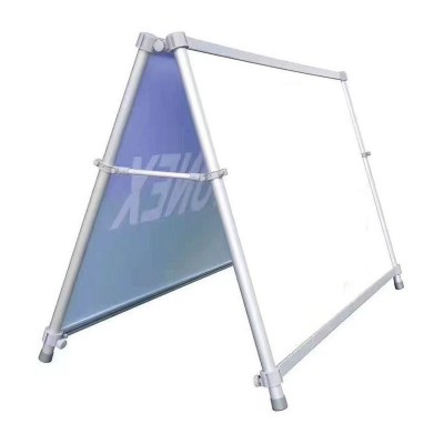 批发铝合金落地式开启式海报架手提A型广告架户外广告宣传展示架图4